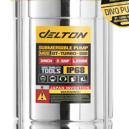 ปั๊มจุ่ม DELTON รุ่น DT-TURBO-660 ขนาด 3 นิ้ว 2.5HP 1,900W_5